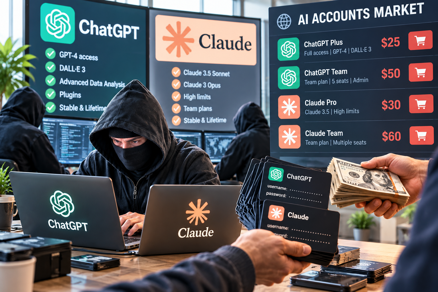 Хакери масово перепродають доступ до ChatGPT і Claude: що таке LLM-jacking